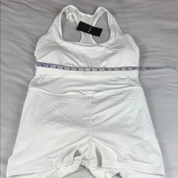 Hot Shot Skort Dress XL Mini Pleated Classic White Tennis Racerback Women's - Picture 9 of 11